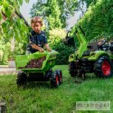 FALK Traktor CLAAS AVEC Zielony na Pedały z Przyczepką od 3 Lat