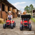 FALK Traktor Massey Ferguson Czerwony na Pedały z Przyczepką od 3 Lat