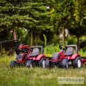 FALK Traktor Valtra Bordowy na Pedały z Przyczepką i Łyżką od 3 Lat