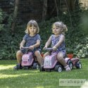 FALK Traktorek Baby Girly New Holland Różowy z Przyczepką + akc. od 1 roku