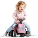 FALK Traktorek Baby Girly New Holland Różowy z Przyczepką + akc. od 1 roku