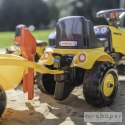 FALK Traktorek Baby Komatsu Żółty z Przyczepką + akc. od 1 roku