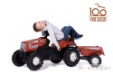 Rolly Toys Traktor Farmtrac Fiat Centenario na Pedały z Przyczepką