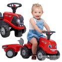 FALK Jeździk Traktorek Baby Case IH Ride-On Czerwony z Przyczepką + akc. od 12 miesięcy