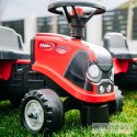 FALK Jeździk Traktorek Baby Case IH Ride-On Czerwony z Przyczepką + akc. od 12 miesięcy