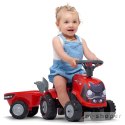 FALK Jeździk Traktorek Baby Case IH Ride-On Czerwony z Przyczepką + akc. od 12 miesięcy