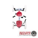 BERG Pedal Go Kart Bicycle 2 in 1 Buzzy Bloom