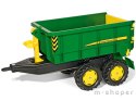 Rolly Toys duża Dwuosiowa Przyczepa John Deere Wywrotka