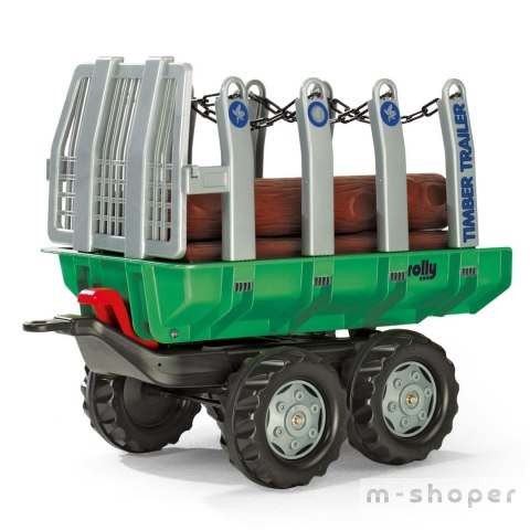 Rolly Toys rollyTrailer Przyczepa wywrotka do przewozu drewna