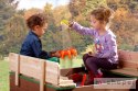 Ella Sandpit AXI wooden sandbox with benches