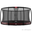 BERG Trampolina Elite InGround 380 cm z Siatką Safety Net Deluxe Czerwona