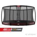 BERG Trampolina Elite InGround 380 cm z Siatką Safety Net Deluxe Czerwona