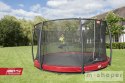 BERG Trampolina Elite InGround 380 cm z Siatką Safety Net Deluxe Czerwona