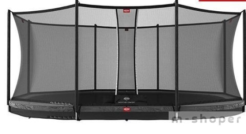 Berg Trampolina z siatką Grand Favorit InGround 520x 345 Czarna