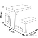 SMOBY Stolik Piknikowy do Domków Ogrodowych