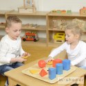 MASTERKIDZ Tablica Edukacyjna Nauka Kształtów Układanka Montessori