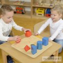 MASTERKIDZ Tablica Edukacyjna Nauka Kształtów Układanka Montessori