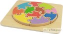 Ogromne Puzzle Okrągła Układanka Kolorowa Masterkidz