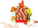 TOOKY TOY Gra Jenga Spadająca Kura Drewniana Farma