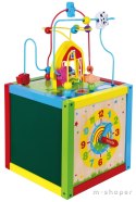 Drewniana Edukacyjna kostka Sześcian 5w1 Viga Toys Activity Box Montessori