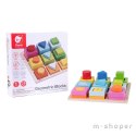 CLASSIC WORLD Układanka Nauka Kształtów i Liczenia 5w1 Domino Sorter MONTESSORI 28 el.