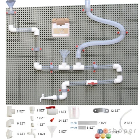 MASTERKIDZ System Rur Do Tablicy STEM 80 elementów