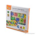 Puzzle Edukacyjne Drewniana Układanka Alfabet Literki Viga Toys Montessori