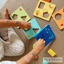 TOOKY TOY Układanka Montessori Kształty i Kolory Zwierzątka 6 Planszy FSC