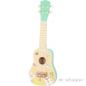 TOOKY TOY Drewniane Ukulele Gitara dla Dzieci 3+