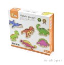 Magnesy Na Lodówkę Drewniane Dinozaury Viga Toys 20 szt