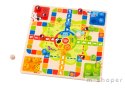 TOOKY TOY Gry Planszowe Logiczne 2w1 Ludo Chińczyk + Uwolnij Zwierzątka