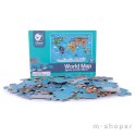 CLASSIC WORLD Puzzle Mapa Świata Kontynenty 48 el.