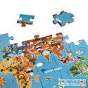 CLASSIC WORLD Puzzle Mapa Świata Kontynenty 48 el.