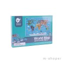 CLASSIC WORLD Puzzle Mapa Świata Kontynenty 48 el.