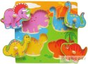 Drewniane Puzzle Dinozaury Układanka Niespodzianka Viga Toys