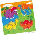 Drewniane Puzzle Dinozaury Układanka Niespodzianka Viga Toys