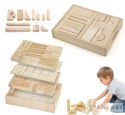 Drewniane klocki Viga Toys 46 elementy Montessori