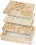 Drewniane klocki Viga Toys 46 elementy Montessori