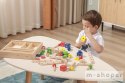 Drewniany zestaw konstrukcyjny Viga Toys 53 elementy w skrzynce Montessori