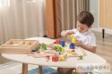 Drewniany zestaw konstrukcyjny Viga Toys 53 elementy w skrzynce Montessori