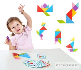 TOOKY TOY Drewniane Puzzle Tangram Układanka