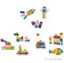 Viga Toys Klocki Drewniane Edukacyjne 100 elem. Cyferki Literki