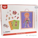 Tooky Toy Drewniane Puzzle Montessori Magnetyczne Nauka Anatomia Człowieka 78el.