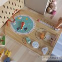 Tooky Toy Edukacyjne Pudełko Montessori Układanka Liczydło Tablica Pogody 6w1 od 3 Lat