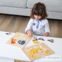 VIGA Drewniane Puzzle Montessori Pies z Pinezkami