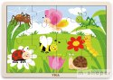 VIGA Drewniane Puzzle Życie na Łące Park 16 elementów