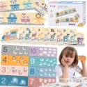 VIGA PolarB Drewniane Puzzle Numeryczne Cyferki Montessori