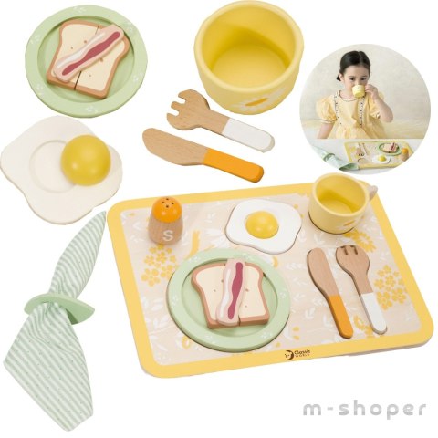 CLASSIC WORLD Wooden Breakfast Set 13 pcs.