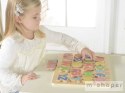 MASTERKIDZ Drewniana Tabliczka Edukacyjna Alfabet Wielkie Literki Montessori