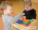 MASTERKIDZ Piramidka Drewniana Edukacyjna Liczenie Kolory Montessori